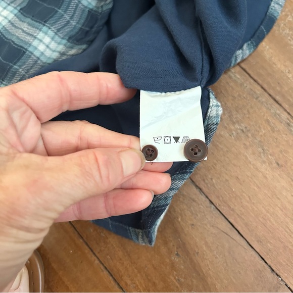 Grayers Double Cloth Flannel Shirt Navy - Picture 10 of 11